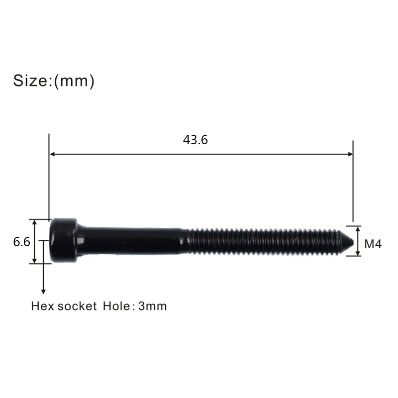 6 pcs tremolo brücke sattel schloss string hexagon schraubeclamp string hex schraube bolzen für elektrische gitarre m4 43mm free global s