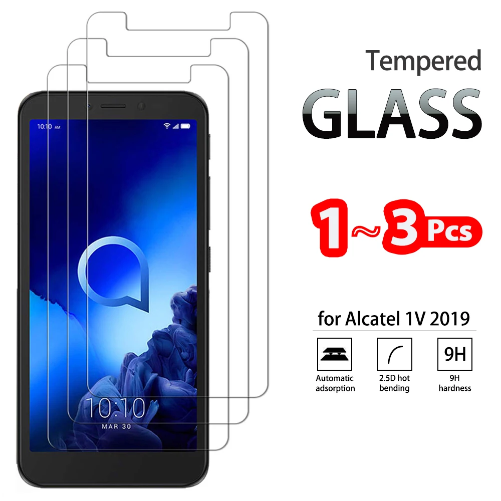 

1-3 Pcs Full Tempered Glass For Alcatel 1C 1X 3L 3X 3C 2019 for Alcatel 1B 1S 1SE 1A 1V 3X 2020 Screen Protector tempered glass