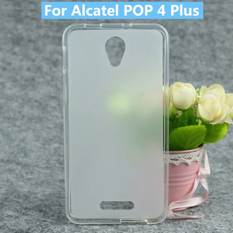 Ультратонкий матовый Мягкий противоударный защитный чехол для Alcatel POP 4 Plus