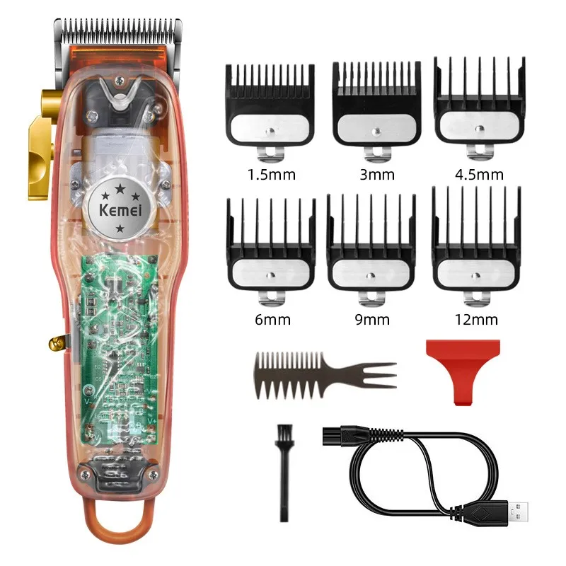 

Hair Clipper Professional Trimmer For Men Rechargeable Hair Cutting Machine Electric Shaver Beard Barber Cordless Easy Haircut