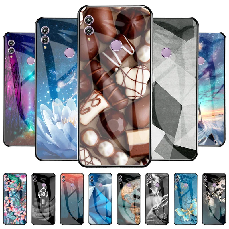 

For Huawei Honor 8X Case Tempered Glass Hard Phone Cover For Huawei Huawei Honor8X 8 X 6.5 inch Luxury Glass Funda Honor 8X