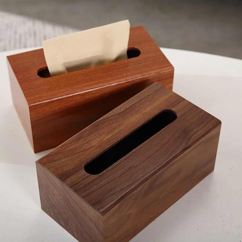 

Retro Wooden Tissue Box Decoration Creative Desktop Tissue Box for Home Hotel Napkin Holder Boxes
