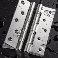 4 5 inches 2pcs 1 pair door butt hinges furniture hardware accessories 304 stainless steel flat door thick high quality hinge
