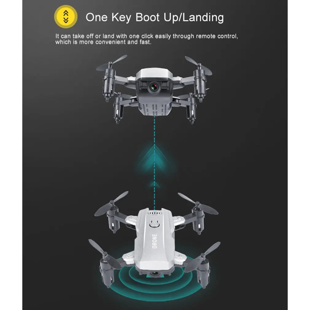 M9 2.4G Smart Selfie FPV RC Drone with 0.3MP Real-time Camera Altitude Hold 3D Flips Toy Foldable Quadcopter Aircraft |