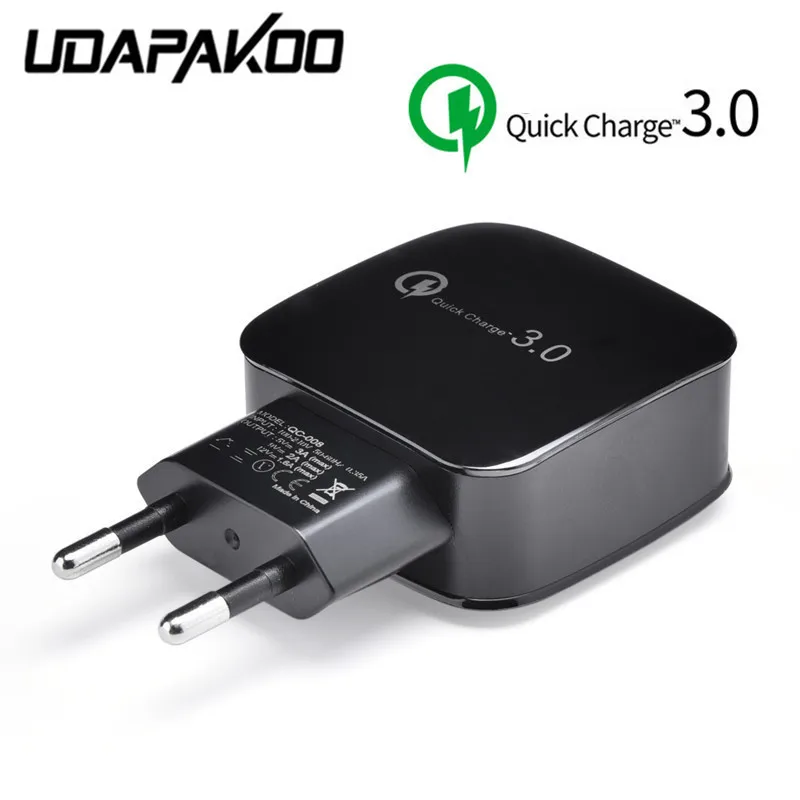 USB зарядное устройство для быстрой зарядки с разъемом EU 9 В 1.8A QC 3 0 адаптер Samsung Galaxy