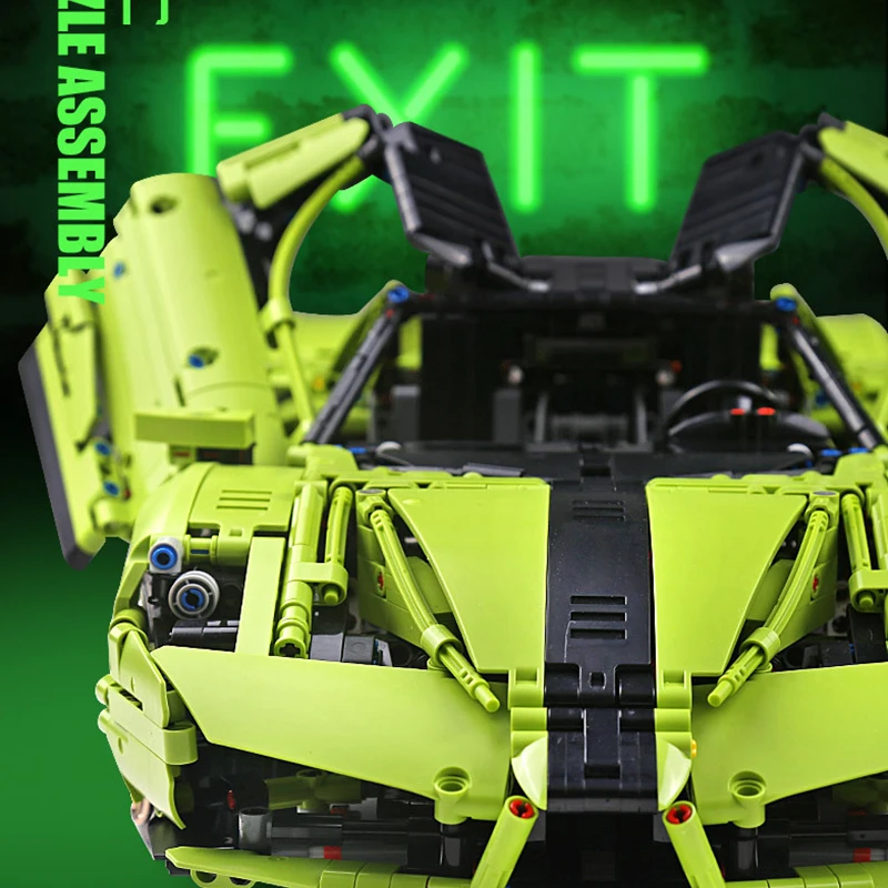 Mould king 13057 Technic Супер гоночный автомобиль Lamborghining sian FKP 37 модель автомобиля