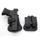 Тактическая кобура для пистолета Glock 17 18 19 22 26 31, кобура для пистолета, чехол для страйкбольного пистолета с зажимом для магазина