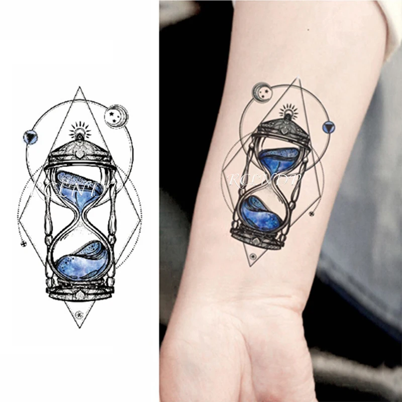 

Waterproof Temporary Tattoo Sticker Moon star Fake Tatto Small fresh Flash Tatoo Tatouage Wrist Foot Hand For Men Girl Women