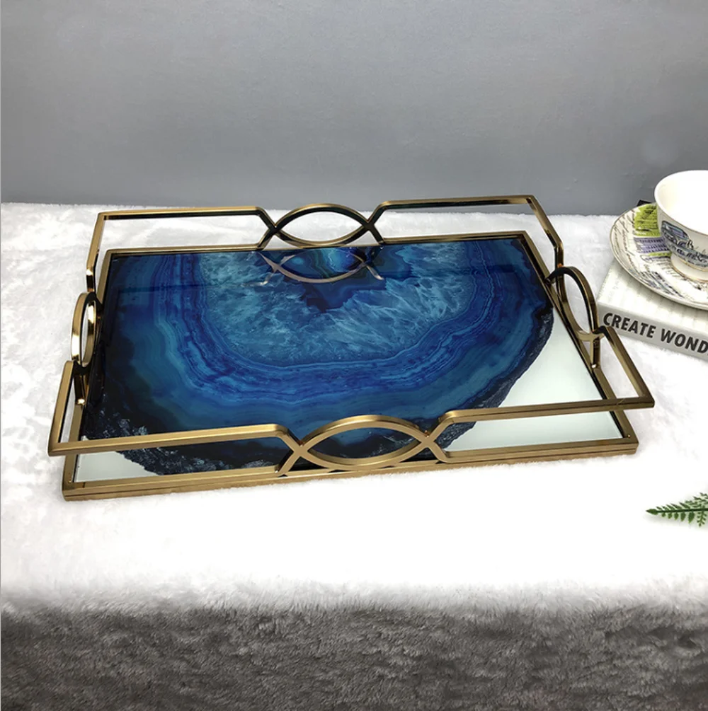 37 5*26 5*5 см креативный прямоугольный металлический поднос Спальня косметическая