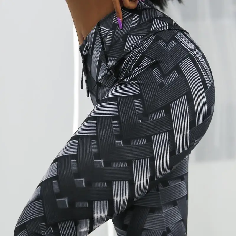 

Women Printing Push Up Leggings Heart Sexy Ankle-Length Femal Pants Elasticity Casual High Waist Fitness Legging Joggings