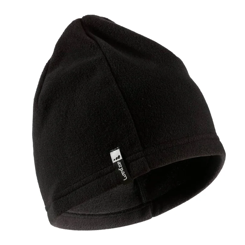 

Thermal Fleece Ski Hat Hooded Warmer Winter Sports for Men Bike Motorcycle Helmet Beanies Running Cap Black Plus Velvet
