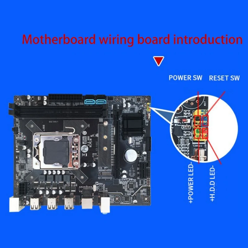 Материнская плата для компьютера X79 LGA 1356 ЦП DDR3 поддержка серверной памяти M.2