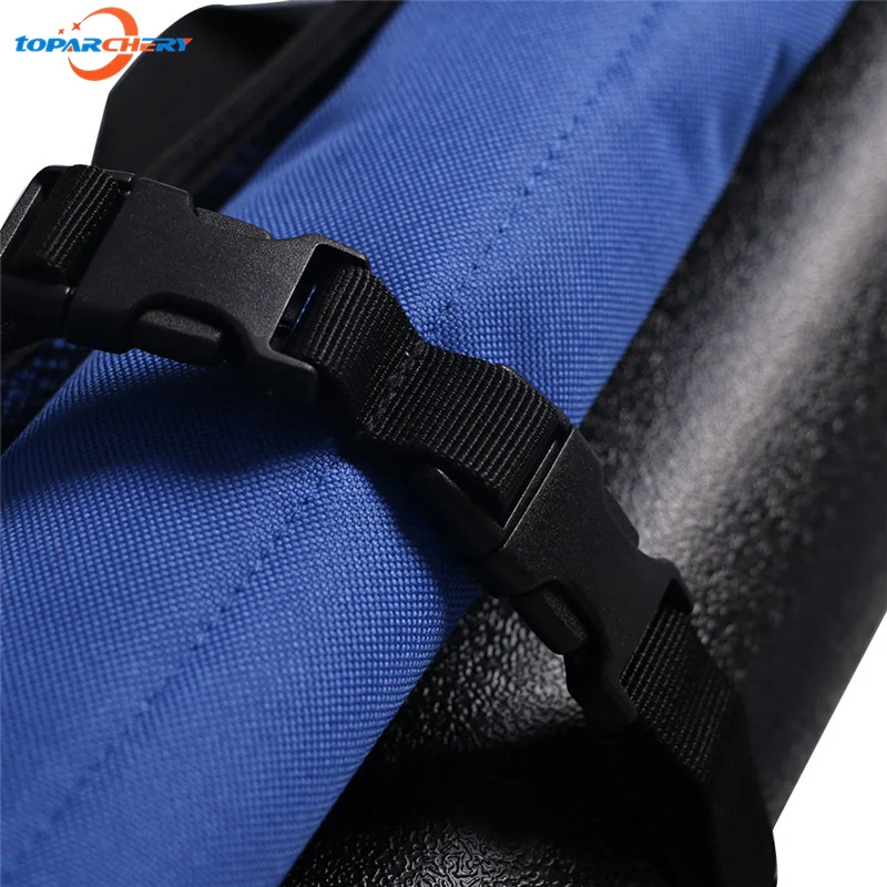 Сумка с бантом на вынос роскошным синим холстом для стрельбы из лука открытом