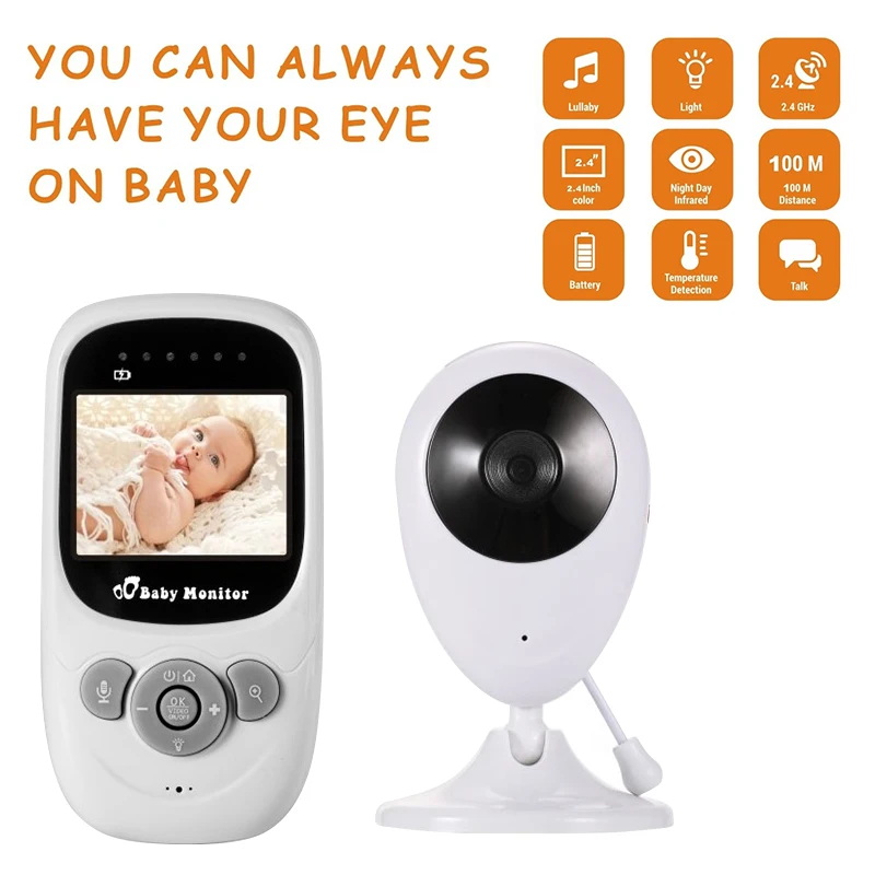 

Professional Wireless Video Baby Monitor 2.4inch LCD 2 Way Audio Talk Night Vision Security Camera Babysitter Baby Sleep monitor