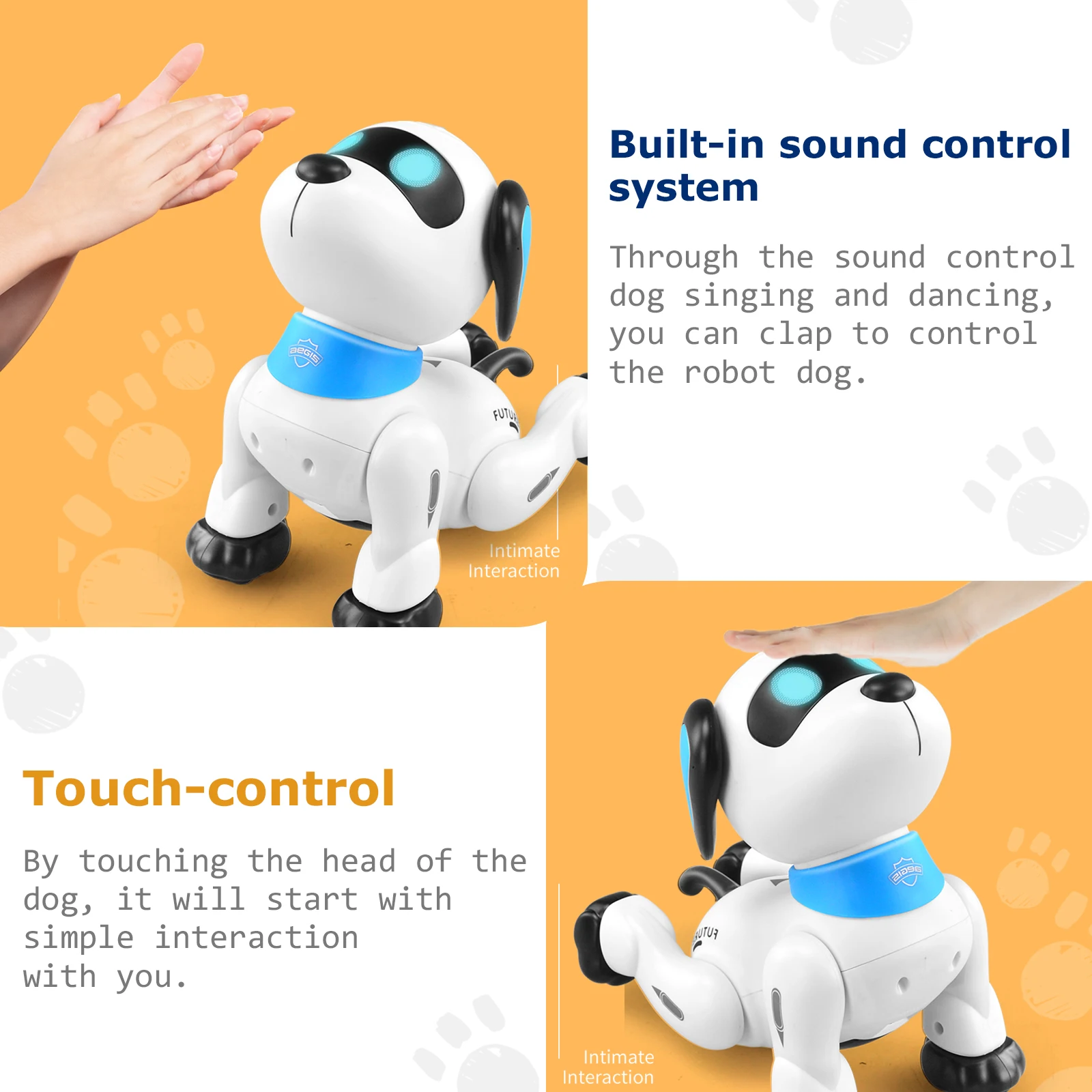 LE NENG K21 Electronic Robot Dog Stunt Remote Control Toy Voice Programmable Touch-sense Music Dancing | Игрушки и хобби