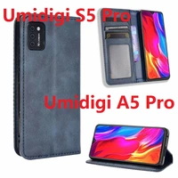 2021 wallet leather for umidigi s5 pro case magnetic book stand flip card protective umidigi a5 pro cover