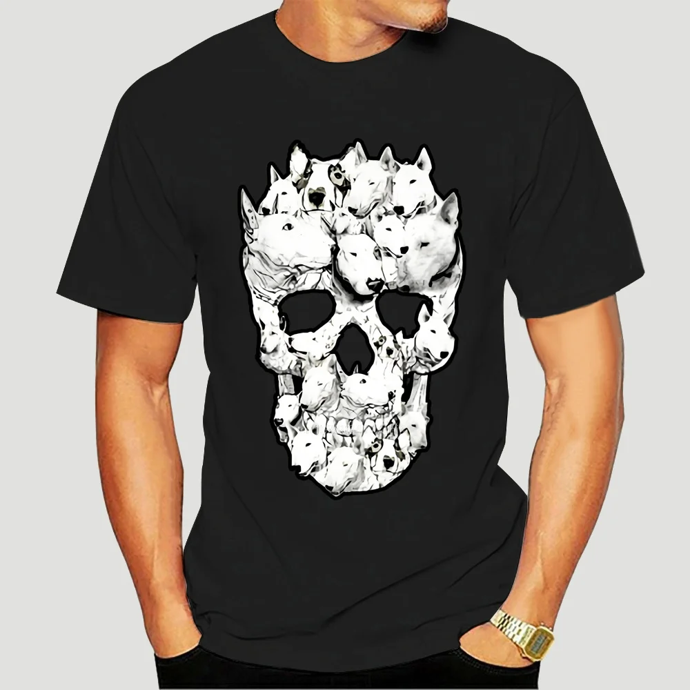 

Футболка Мужская/женская с рисунком черепа бультерьера