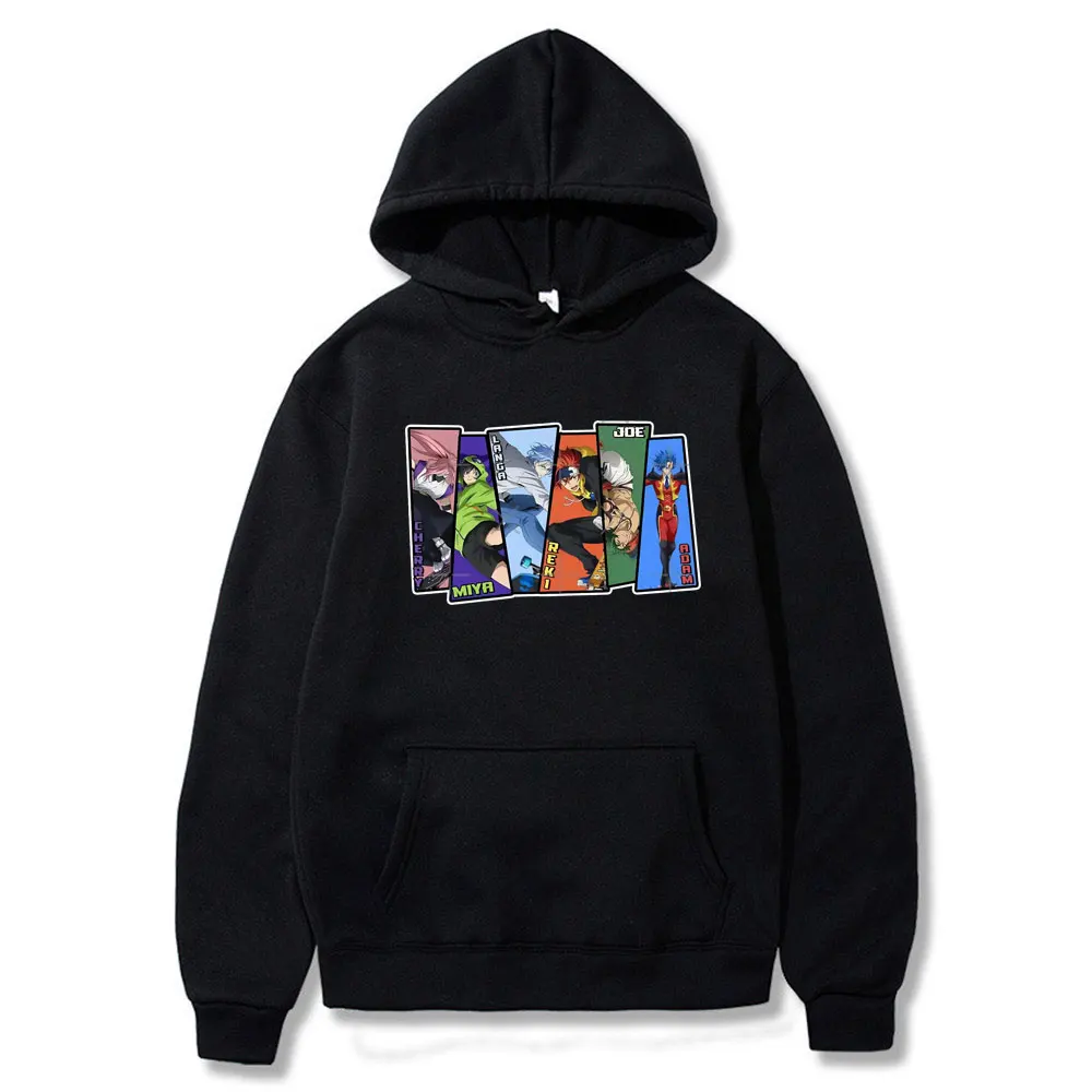 

SK8 The Infinity Langa Anime Hoodie Print Hoodies Unisex Sweatshirt Skateboard Casual Pullover Streetwear Fashion Hoodie Men