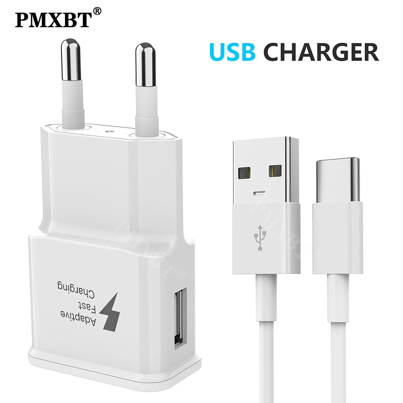 Кабель с разъемом USB типа C кабель для зарядного устройства 2A Быстрая зарядка ЕС