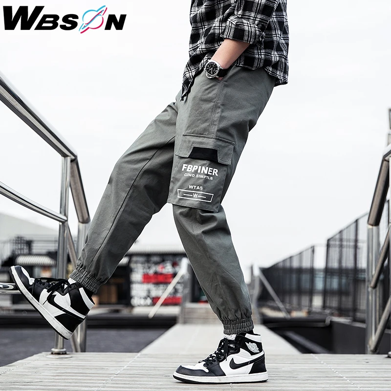 Брюки-карго Wbson мужские уличная одежда штаны тренировочные Мужские для бега