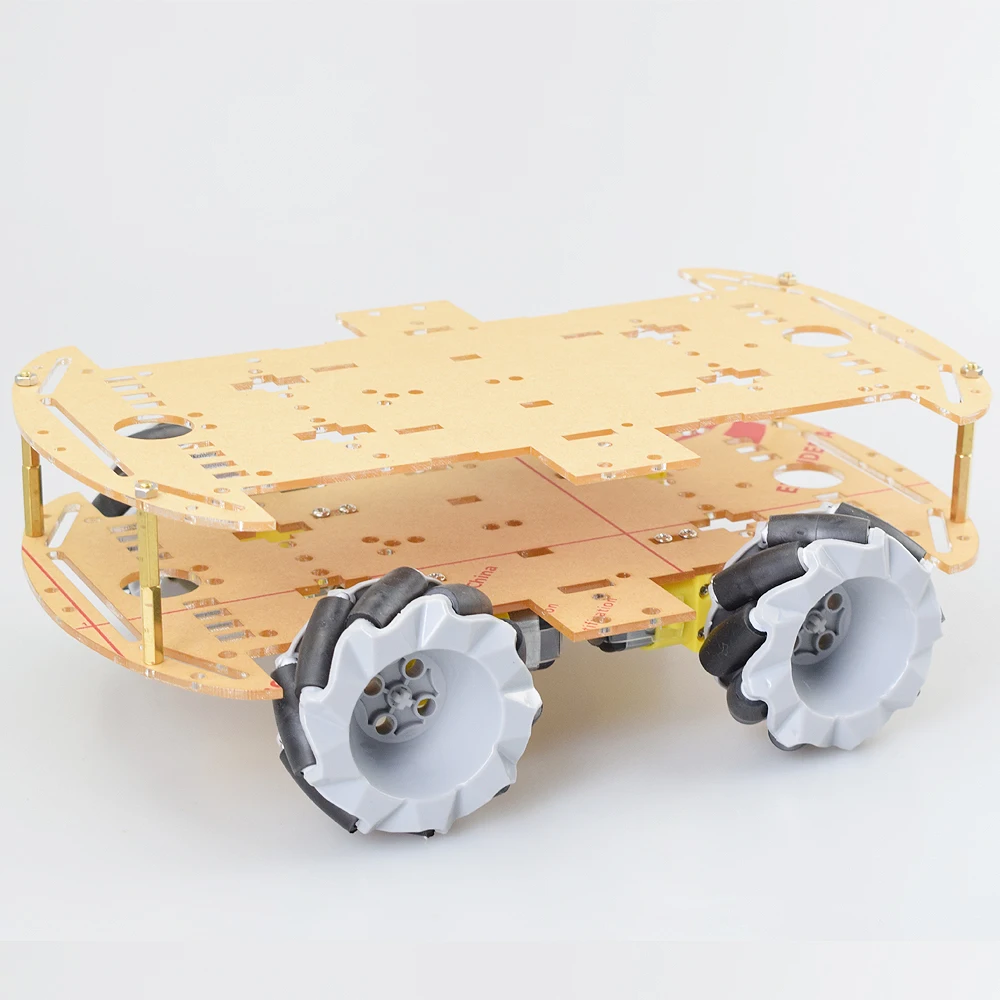 Moebius 4WD 64 мм Mecanum колеса робот шасси автомобиля комплект с TT Мотор для Arduino Raspberry Pi DIY