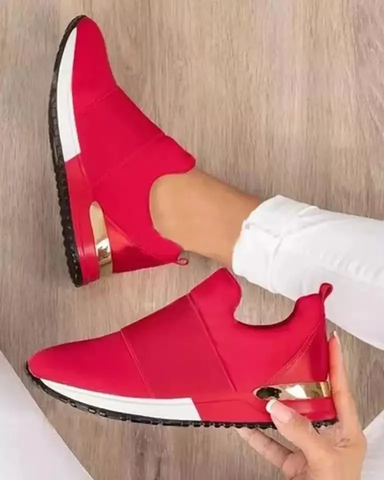 

Pure color fashion simple and elegant light and comfortable women's flat shoes breathable mesh footwear women's shoes