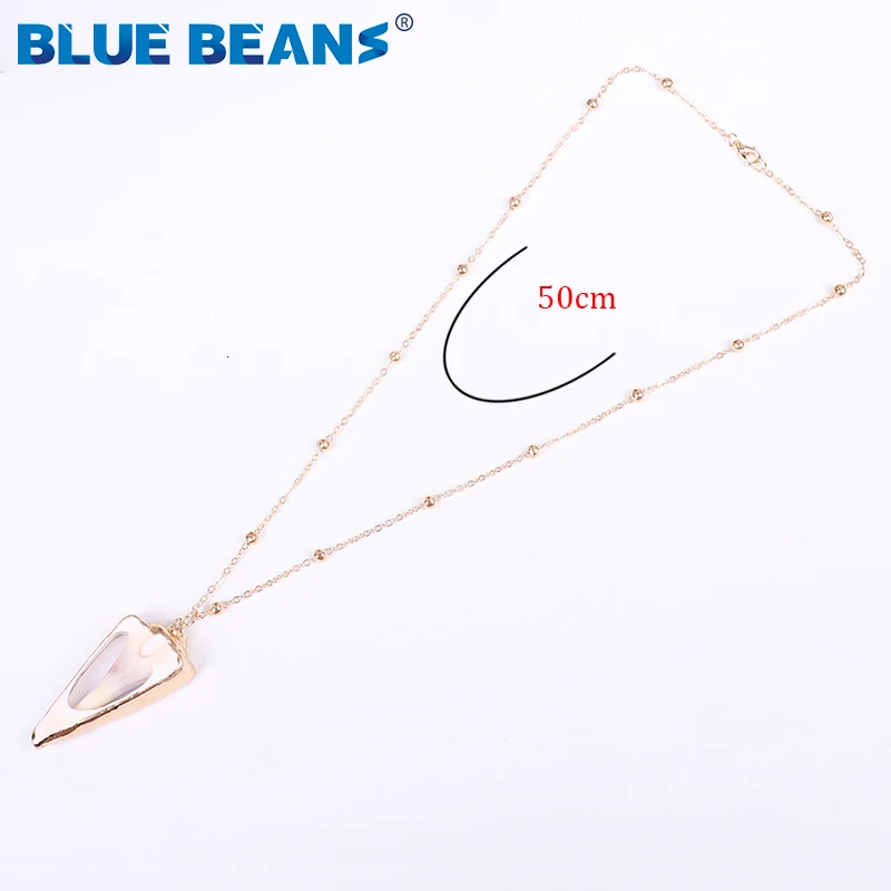 Богемное ожерелье в виде раковины из золотая цепочка с ракушками для женщин