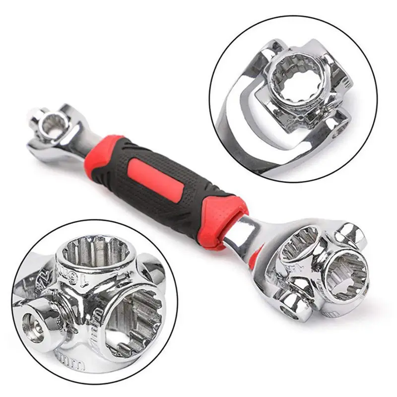 

8 in 1 socket wrench 8-21mm universal rotating multi-head wrench to repair electrical appliances, cars and replace tires