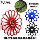 VXM велосипедный керамический шкив алюминиевый задний переключатель 11T12T 13T 14T 15T 16T 17T направляющий MTB дорожный велосипед керамический подшипник с жокейным колесом