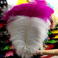 50pcslot beautiful rose and white ostrich feather 65 70cm26 28inches celebration jewelry accessories wedding diy plumas plume