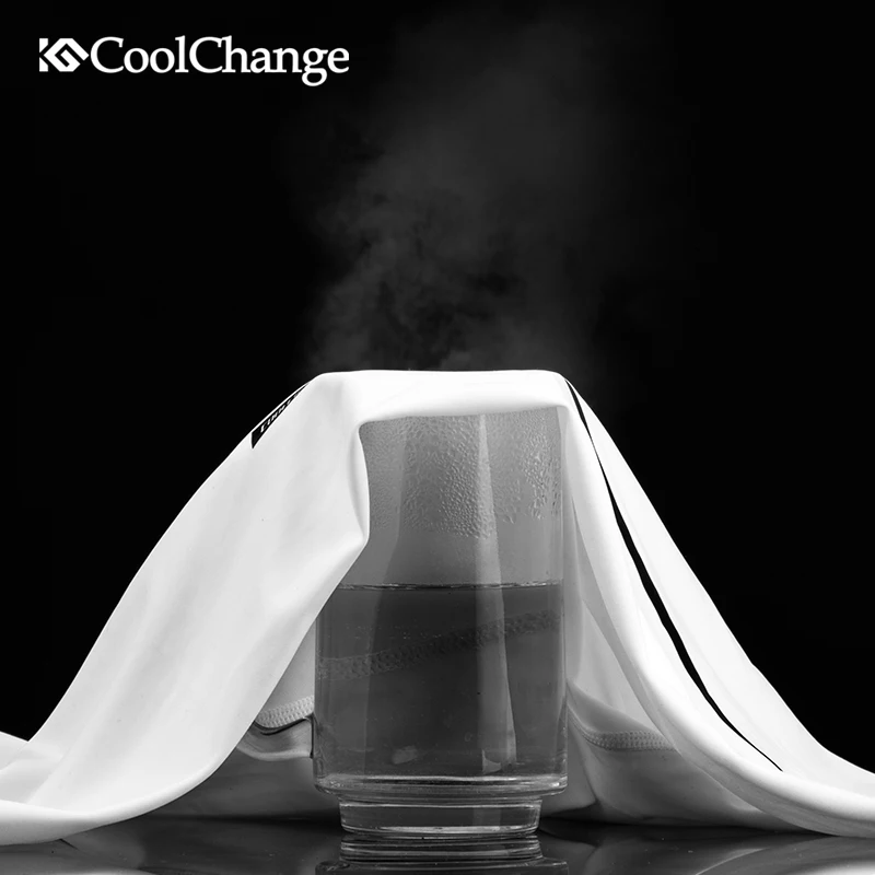 CoolChange Летний велосипедный шарф на открытом воздухе, спортивная повязка с защитой от УФ-лучей, ледяная ткань, велосипедная головная повязка, маска на шею и лицо, велосипедная бандана, головная повязка.