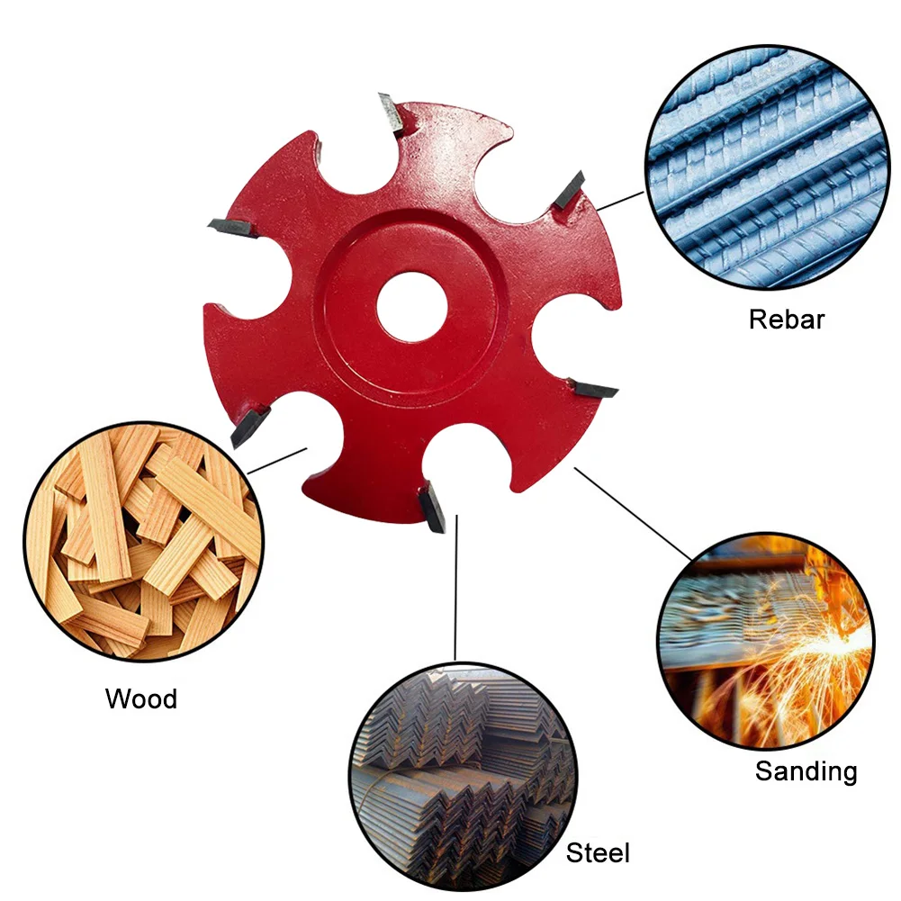 

6 Teeth Woodworking Turbo Tea Tray Digging Wood Carving Disc Milling Cutter