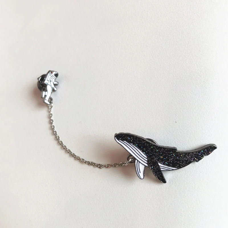 Женская/Мужская брошь кисточка из металлического сплава с изображением