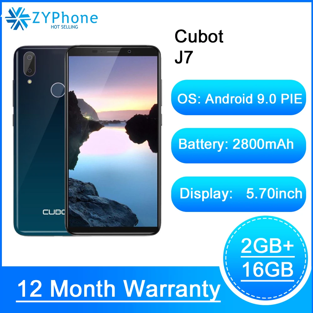 Чехол для Cubot J7 мобильный телефон 5 7 &quot18:9 Дисплей Android 9 0 пирог Face ID двойные задние