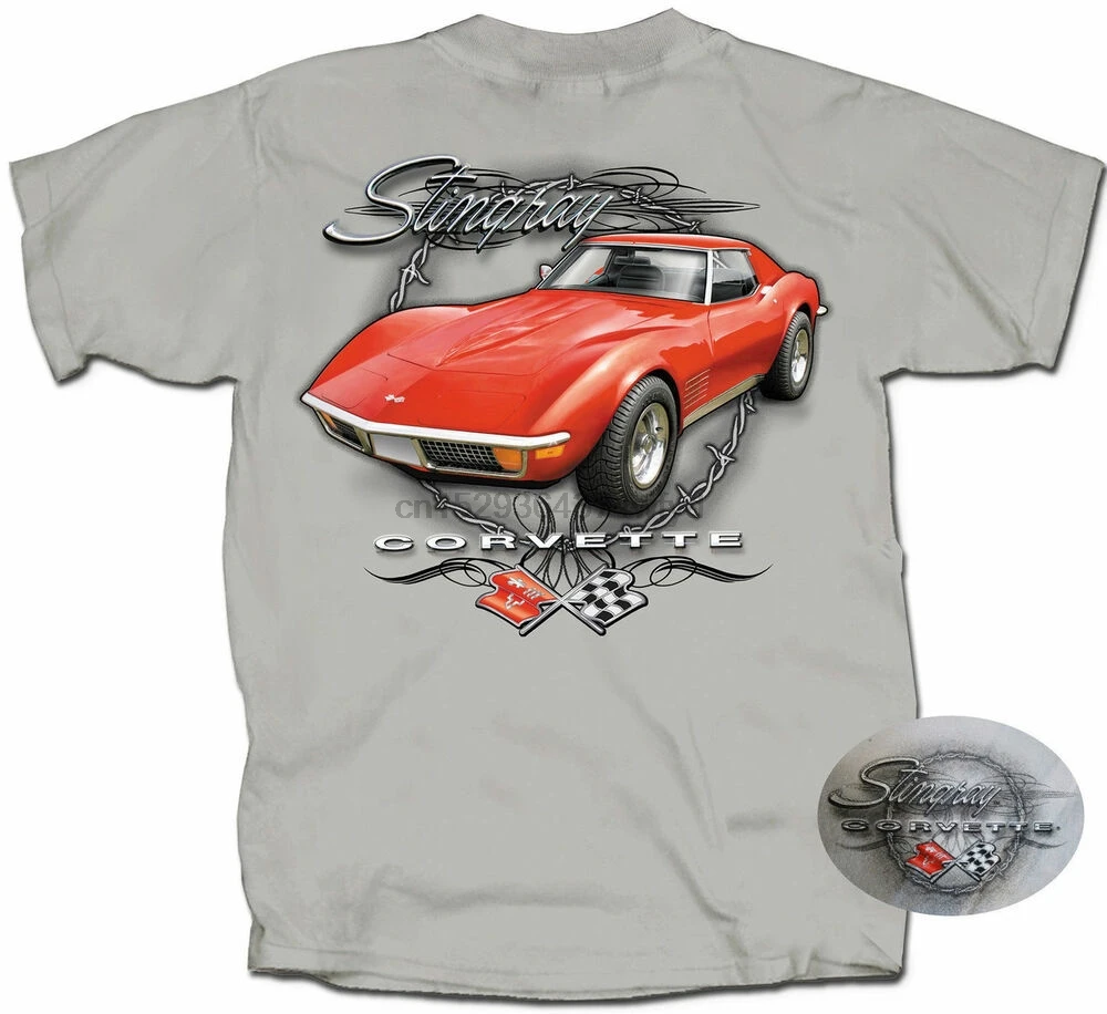 Мужская футболка Corvette Stingray Red GM американские мышечные машинки | одежда