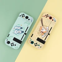 shiba inu sea otter switch protective case shell hard cover back grip shell ns lite housing case for nintendo switch accessories