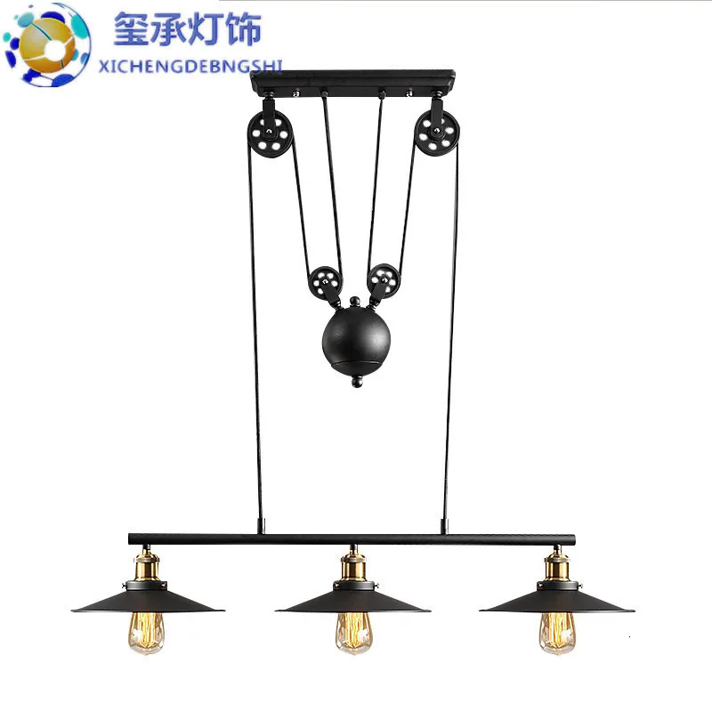 Винтажный железный подвесной светильник в стиле лофт промышленный американский