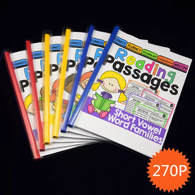 6 книг/набор Обучающие Детские блокноты для чтения украшение классной комнаты