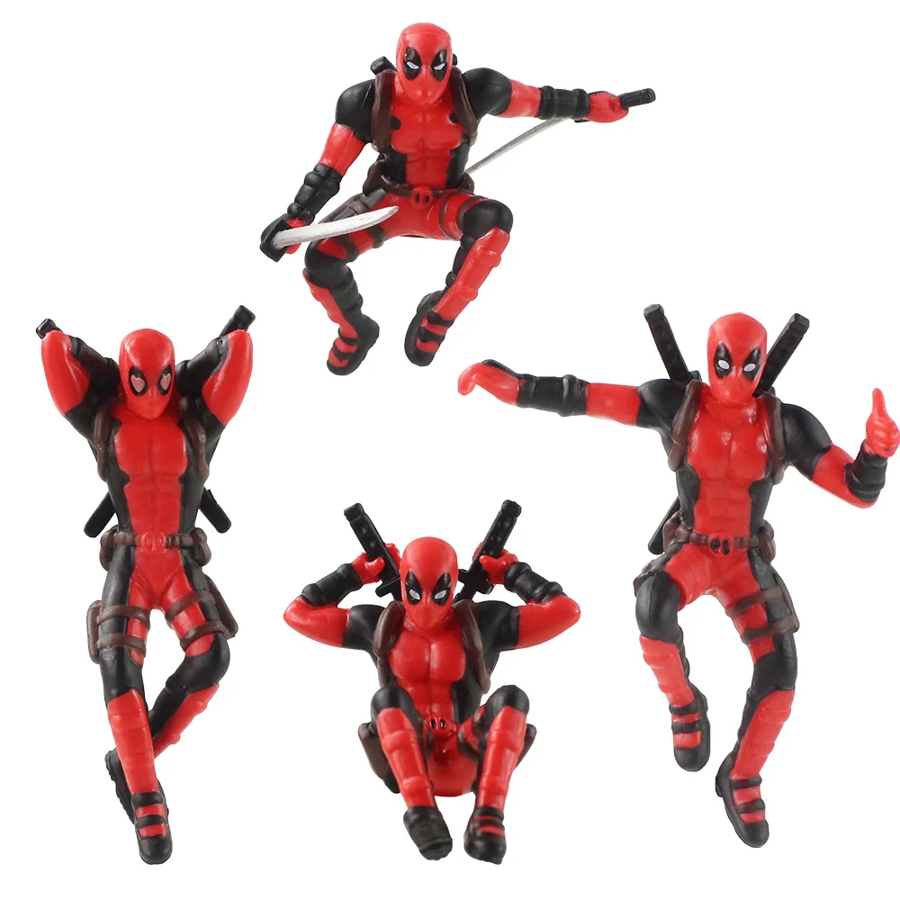 7-9 см настольное украшение Марвел Дэдпул автомобиль Дом Офис милые фигурки