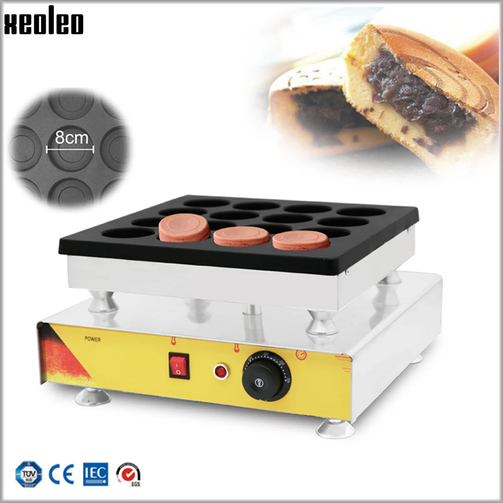 XEOLEO Red bean cake Pie maker Waffle maker 16 pcs Cake baking machine Eggs fry machine Electric Hamburger Multipurpose 110/220V