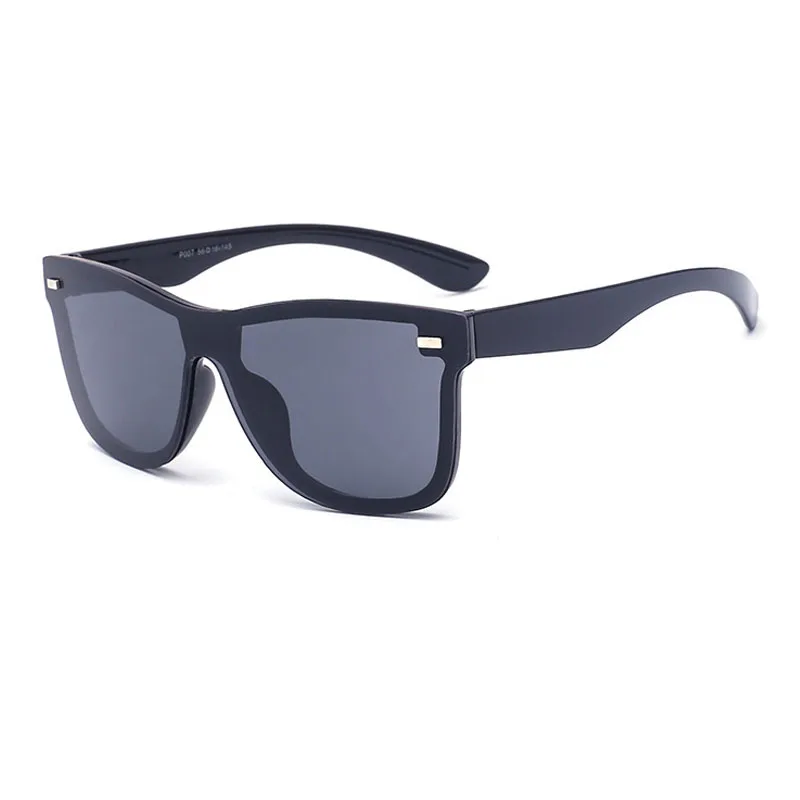 

Men Rimless Square Frame Mirror Sunglasses Male Female Flat Panel Lens Vintage Brand Sunglasses Women Oversized Outdoor Glasses
