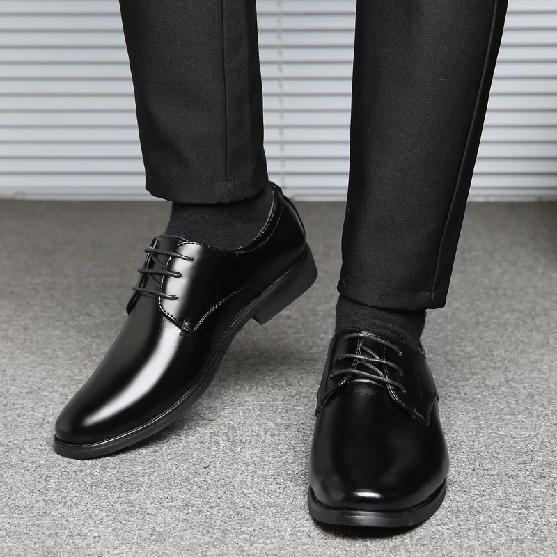 Новинка 2019 Мужские модельные туфли мужские повседневные из натуральной кожи