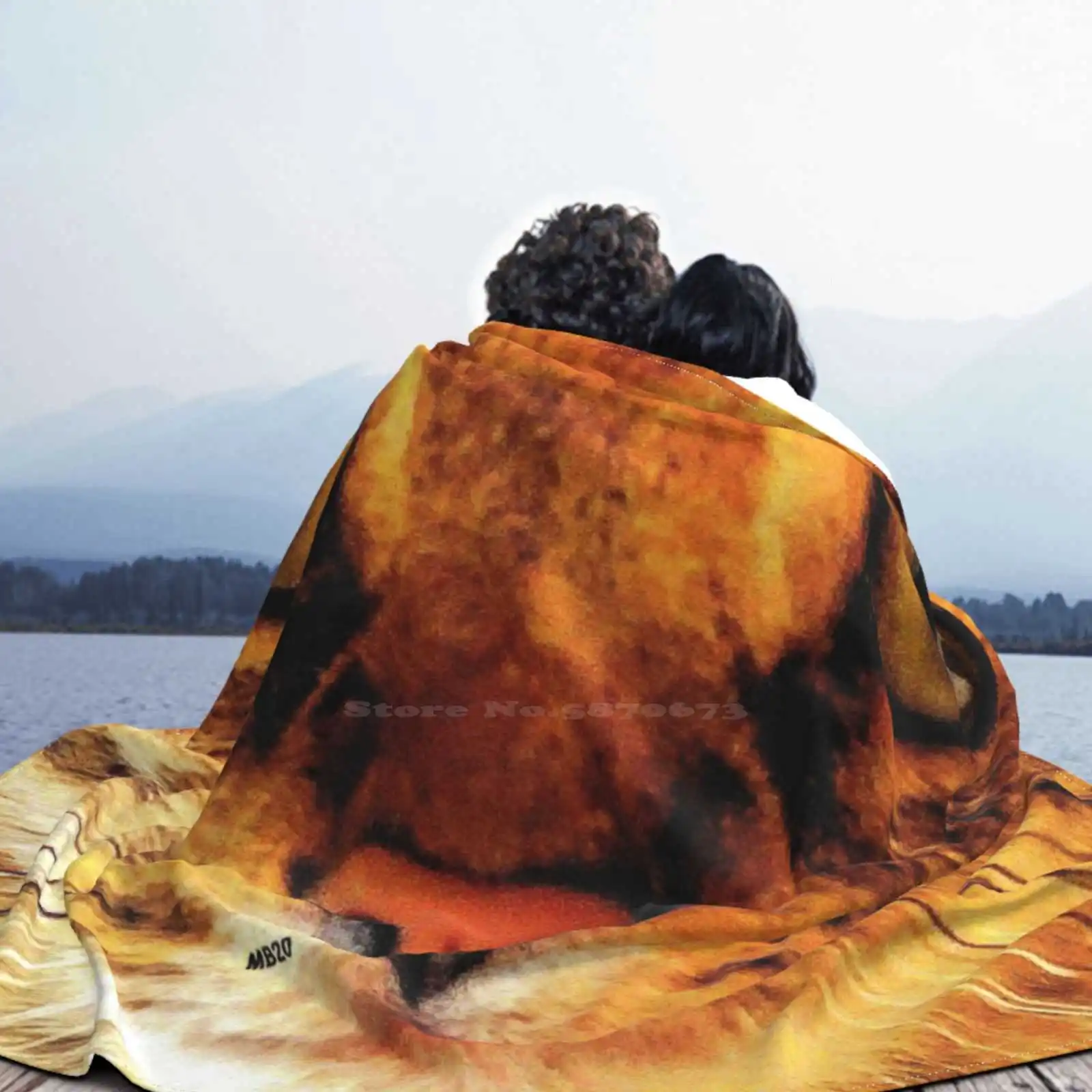 Легкое мягкое фланелевое одеяло в полоску с тигром и котом|Одеяла| |