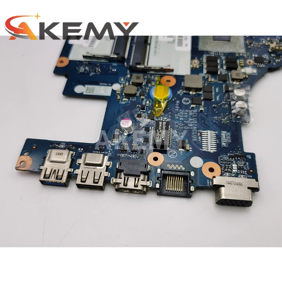 

FAST SHIPPING.100% NEW. ACLU5 / ACLU6 NM-A281 G40-45 MAINBOARD FOR LENOVO G40-45 LAPTOP MOTHERBOARD .WITH PROCESSOR E1/E2 CPU