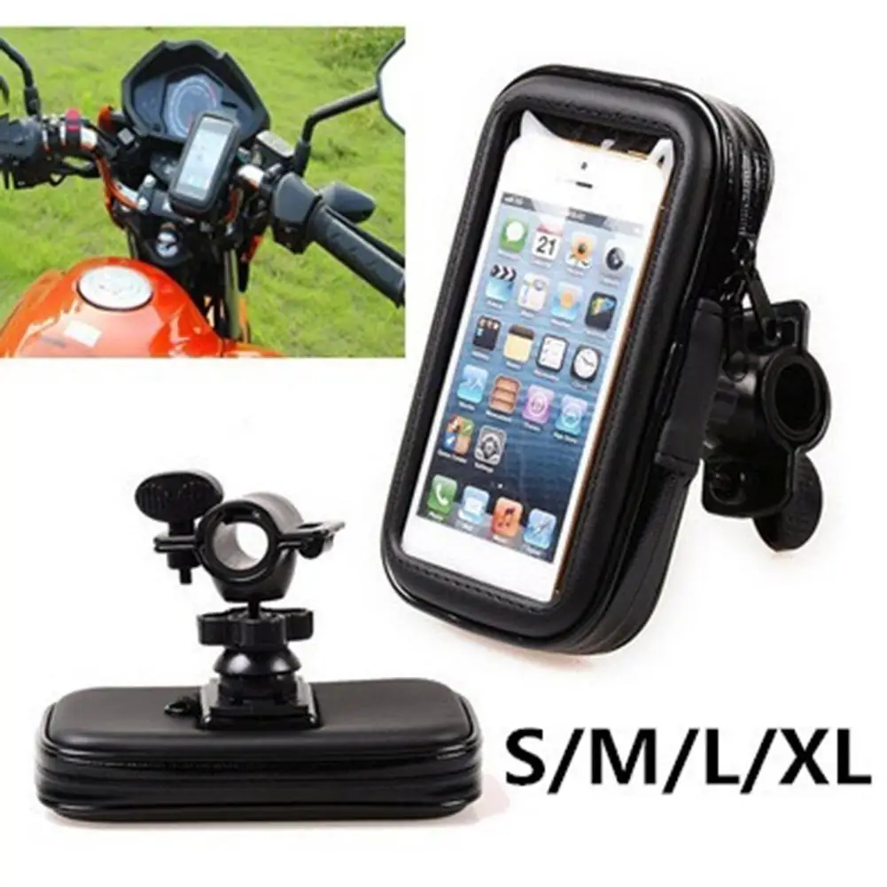 

Wholesale Universal MTB Bicycle Bike Phone Holder Bag Case Waterproof Motorcycle Handlebar Bracket Mobile Phone Mount Case Hot