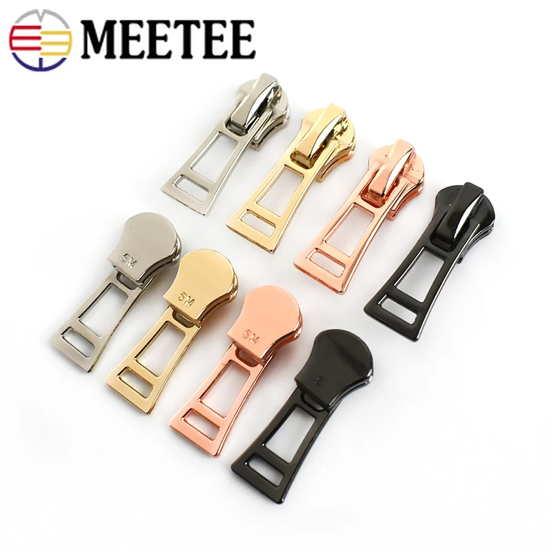 Meetee 10 шт. слайдер на молнии Съемник для 5 # металлический замок головка Diy чемодан