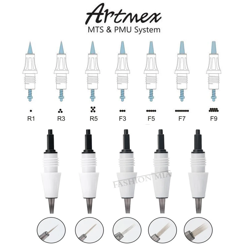

Artmex Tatoo machine cartridge needle PMU and MTS system premium tattoo needles for permanent makeup V11 V9 V8 V6 V3 machine