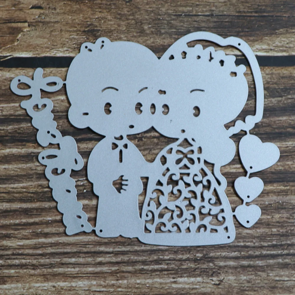 Жених и невеста любовь навсегда металлический Трафаретный вырубной штамп для