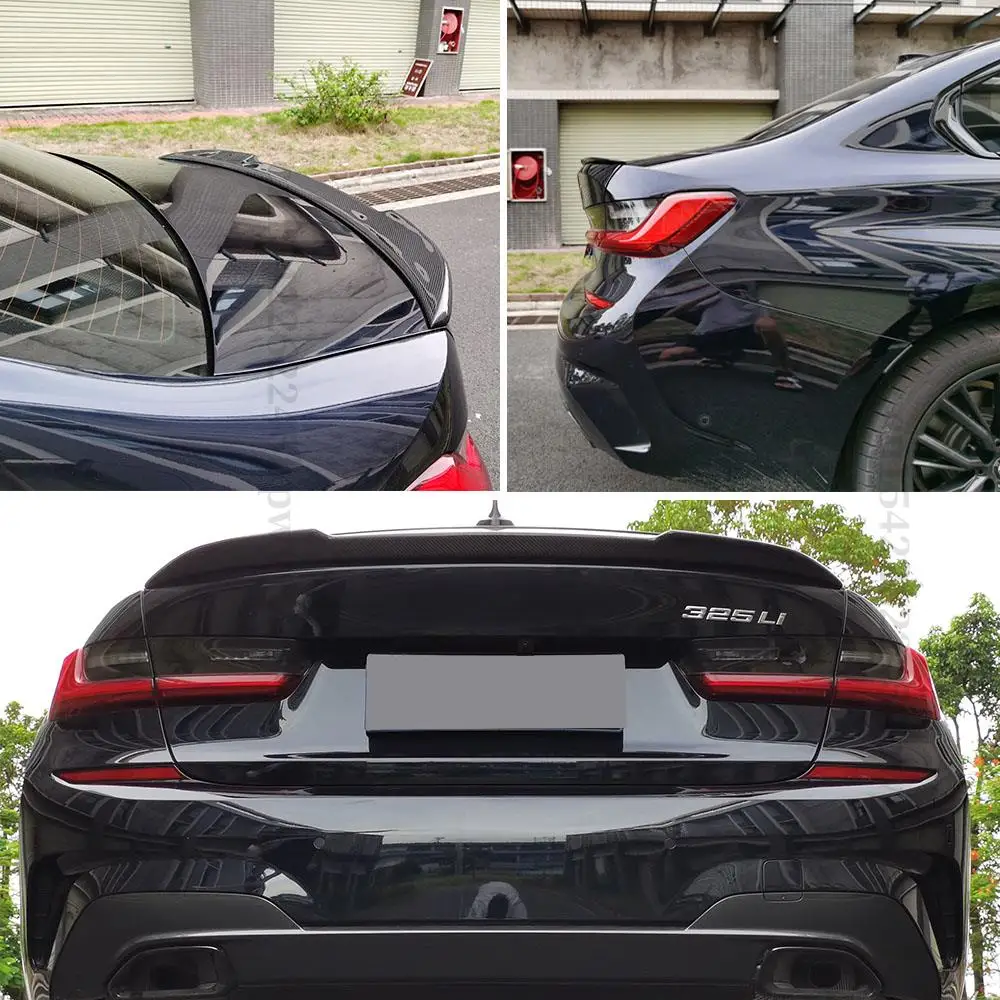 Rear Spoiler Wing Boot Lip Tuning Accessories For BMW 3 Series G20 G28 2019 2020 2021 330i 325i 320i True Real Carbon Fiber | Автомобили и