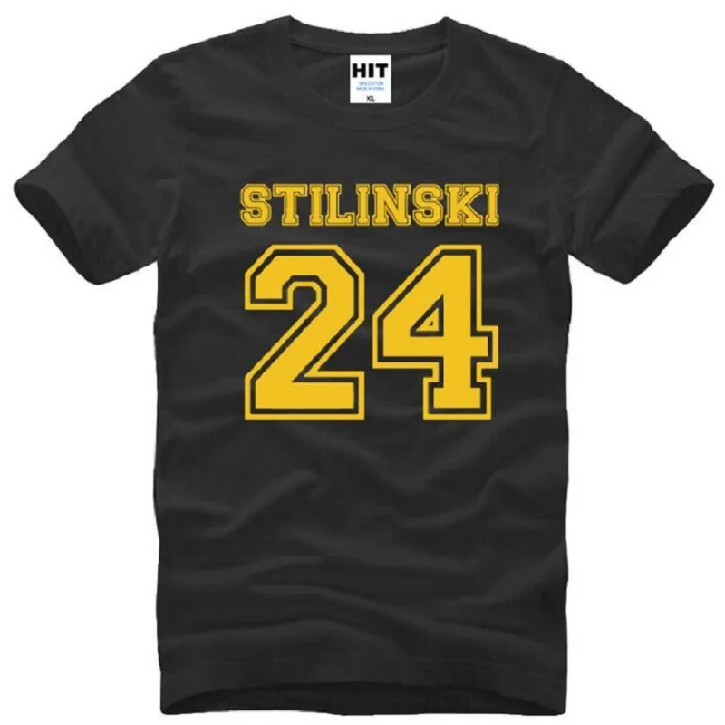 Подростков футболки с изображением волка для мужчин Stilinski 24 принтом букв